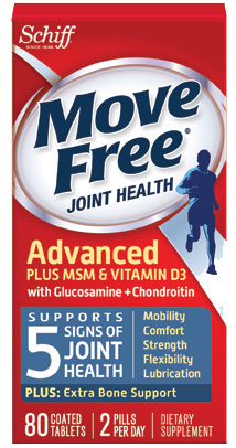 MOVE FREE Advanced Plus MSM  Vit D with Glucosamine  Chondroitin Tablets